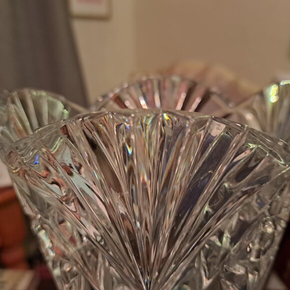 Vintage JG Durand Lead Crystal Blown Glass Vase - 8 3/4¨ Tall. - Picture 4 of 7